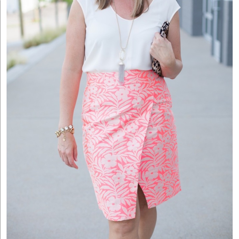 J.Crew Plumeria Pencil Skirt